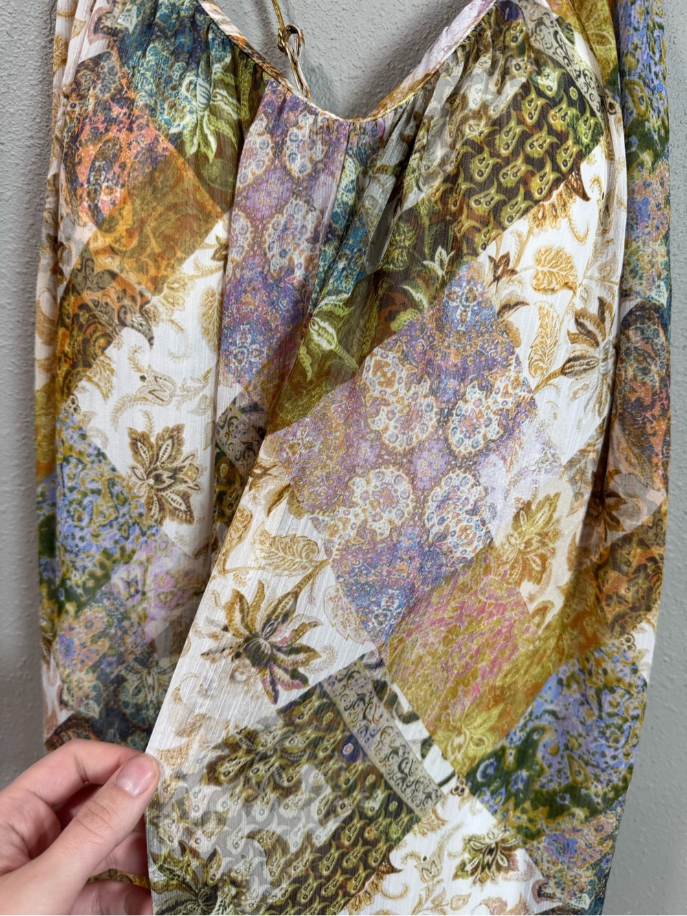 NWT Avec Les Filles Paisley Maxi Dress - Picture 8 of 12